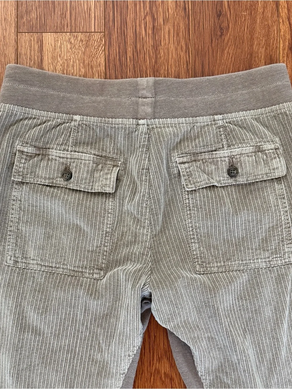 James Perse Womens Mixed Media Corduroy Joggers Size 2 Tan Khaki Pants WUSC1677